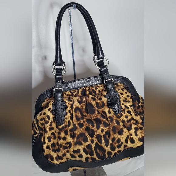 D&G dolce&gabbana- Canvas Leo Bag - Leopard brown/black -canvas/leather - Picture 2 of 16